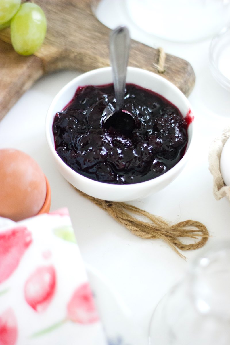 blueberry jam | Tasty Recipes To Make For Mother's Day Breakfast | mothers day breakfast idea