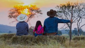 Family Farmer Sunset | Ultimate Pandemic Surival Tips For Homesteaders | Featured