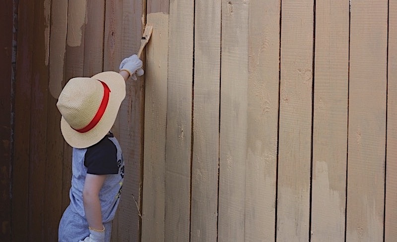 Paint Boy Fence | How To Repair A Rotted Wood Fence In Your Homestead
