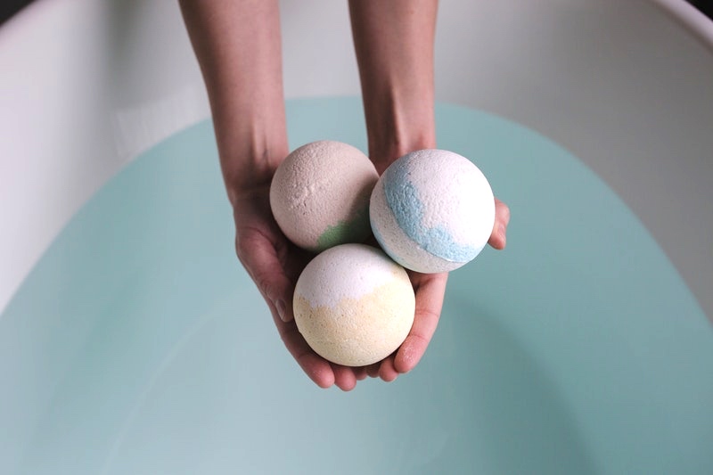 three bath bombs | Last Minute Mother's Day Gifts For Homesteading Moms | last minute mothers day gifts