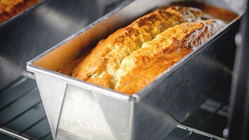 homemade banana bread cake stainless tray | Sourdough Banana Bread Recipe Your Family Will Love