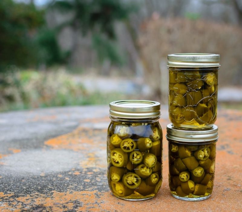 Canned jalapeno peppers in glass jar Canning jalapenos SS