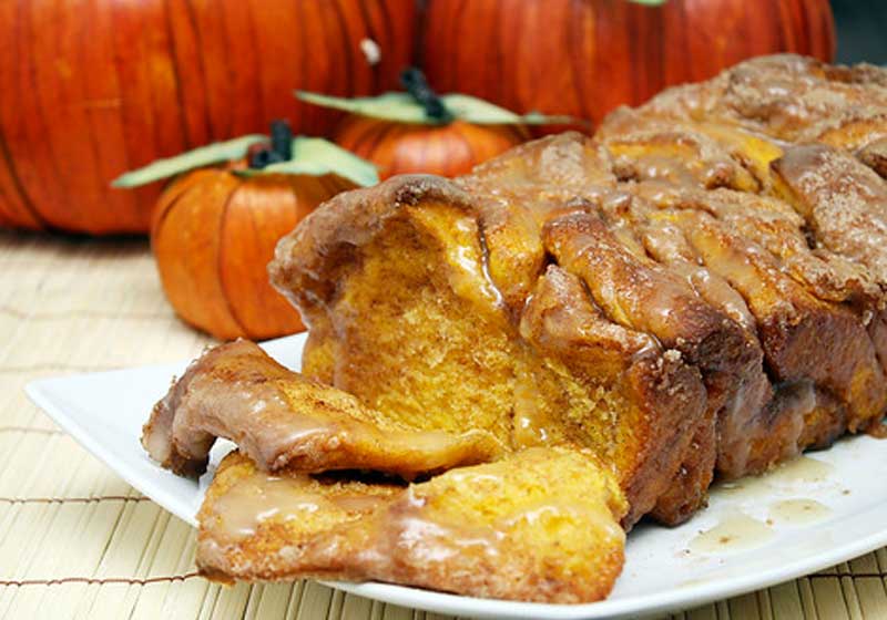 Pull-Apart Cinnamon Sugar Pumpkin Bread | pumpkin bread