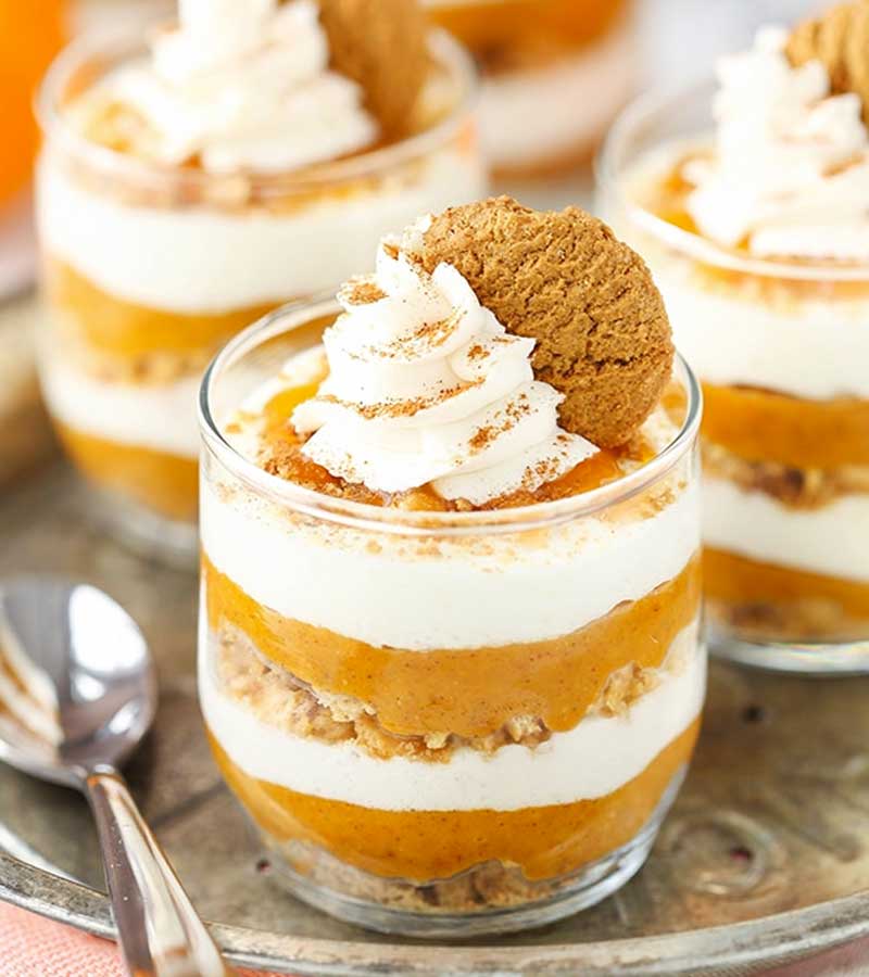 Pumpkin Pie Mason Jar Cake | pumpkin desserts