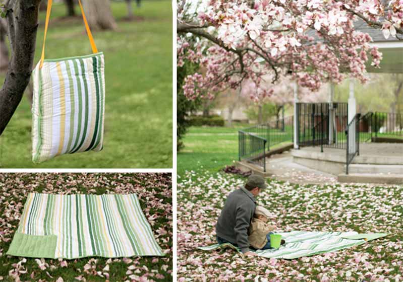 All-In-One Picnic Blanket Tote | picnic ideas