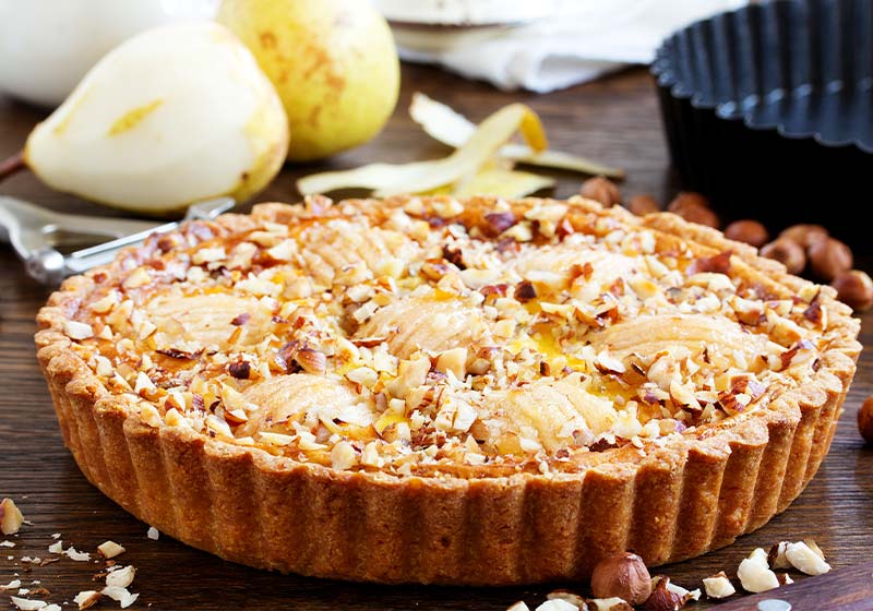 Pear pie with nuts and mascarpone | pie recipes