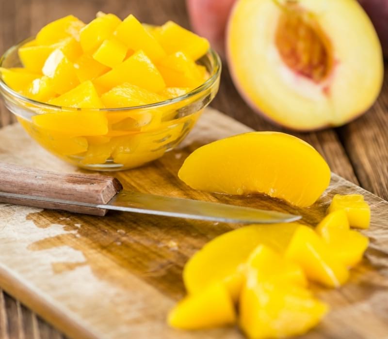 Portion of preserved Peaches | How To Can Peaches At Home