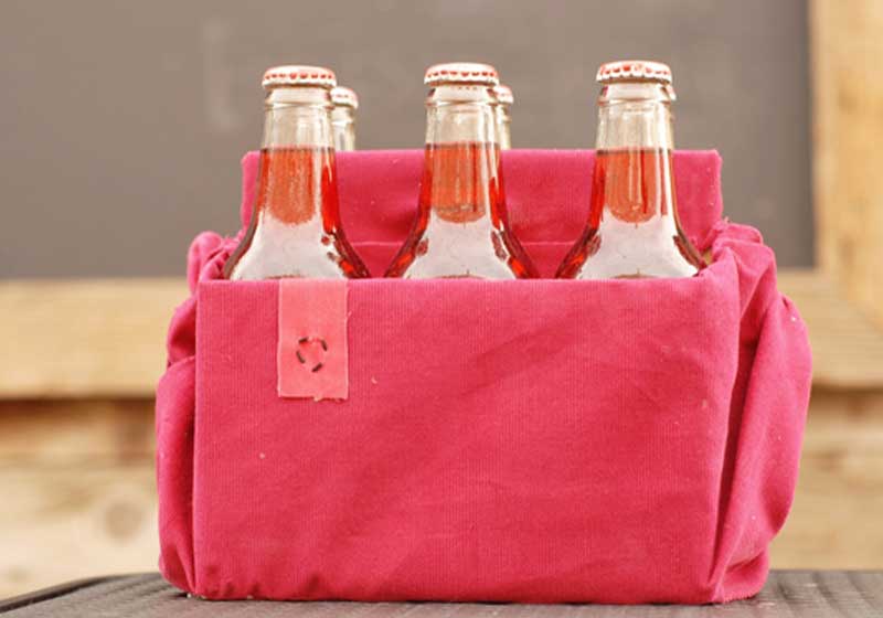 Reusable Fabric Drink Carrier | simple picnic ideas