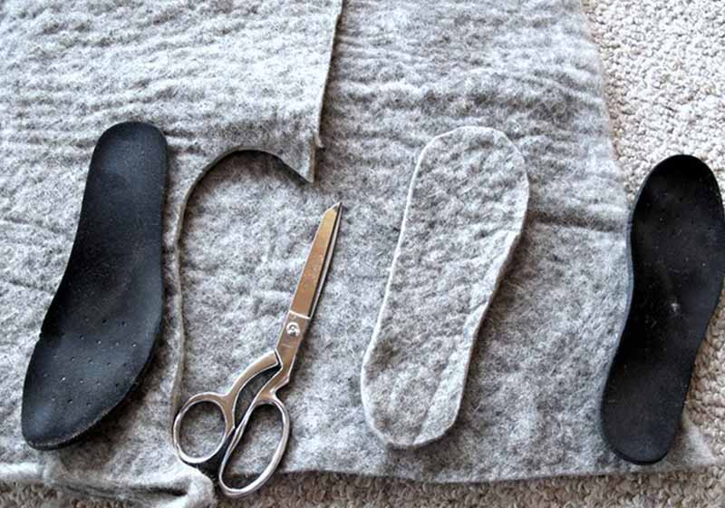 DIY Wool Insoles | cold weather hacks