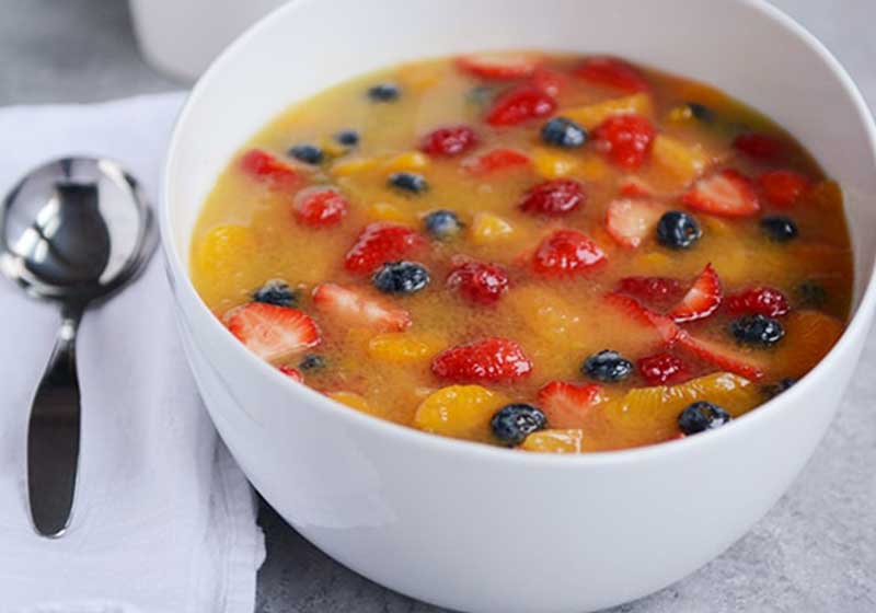 Holiday Fruit Soup | easy soup recipes
