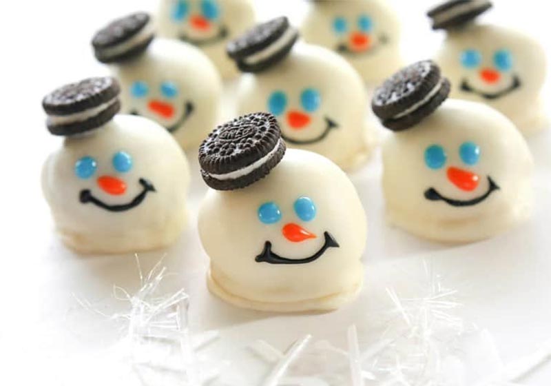Melted Snowmen Oreo Balls | italian cookies