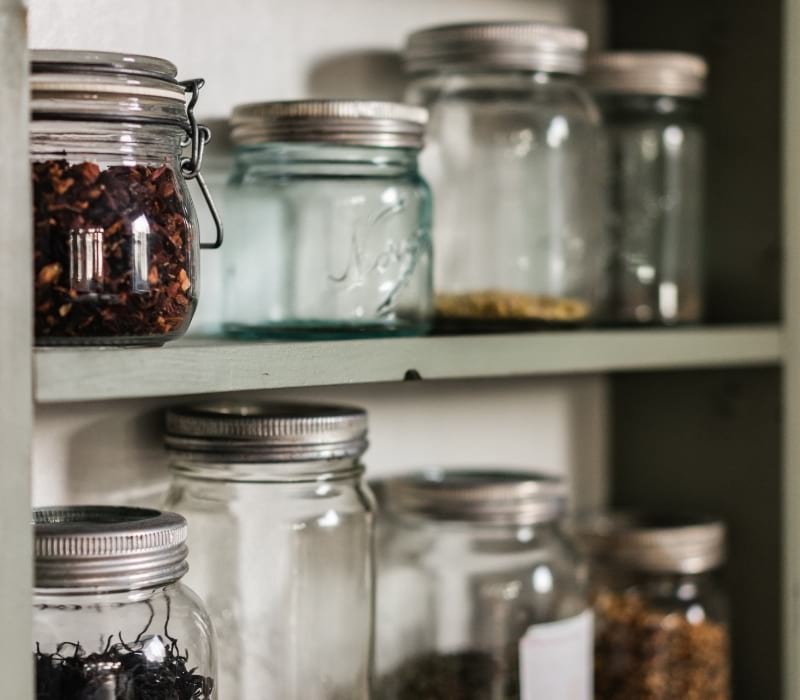 Airtight Jars On Shelves | brine for fermenting vegetables