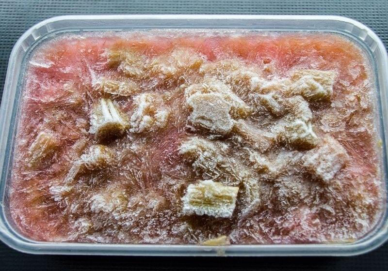 Frozen Rhubarb  | How to freeze rhubarb