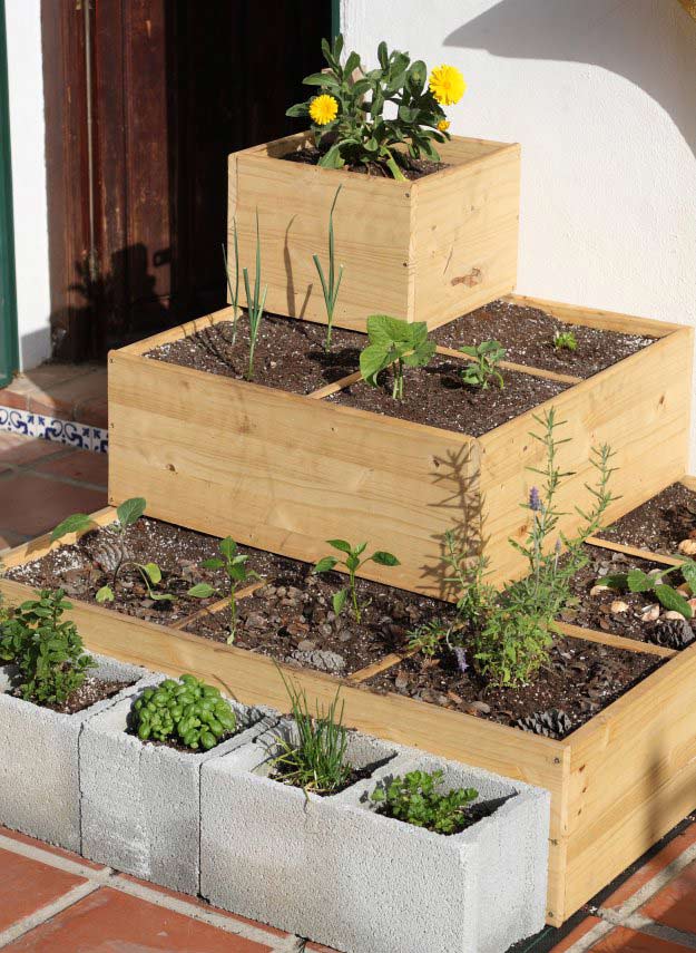 Build a Stacked Square Foot Garden | Incredible Tower Garden Ideas For Homesteading In Limited Space