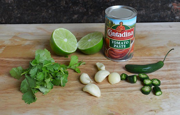 Ingredients needed for spicy beef jerky marinade | Click through for the marinade recipe and tutorial.