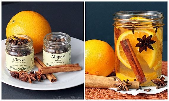 Natural Homemade air freshener out of Orange Ginger Almond Extract