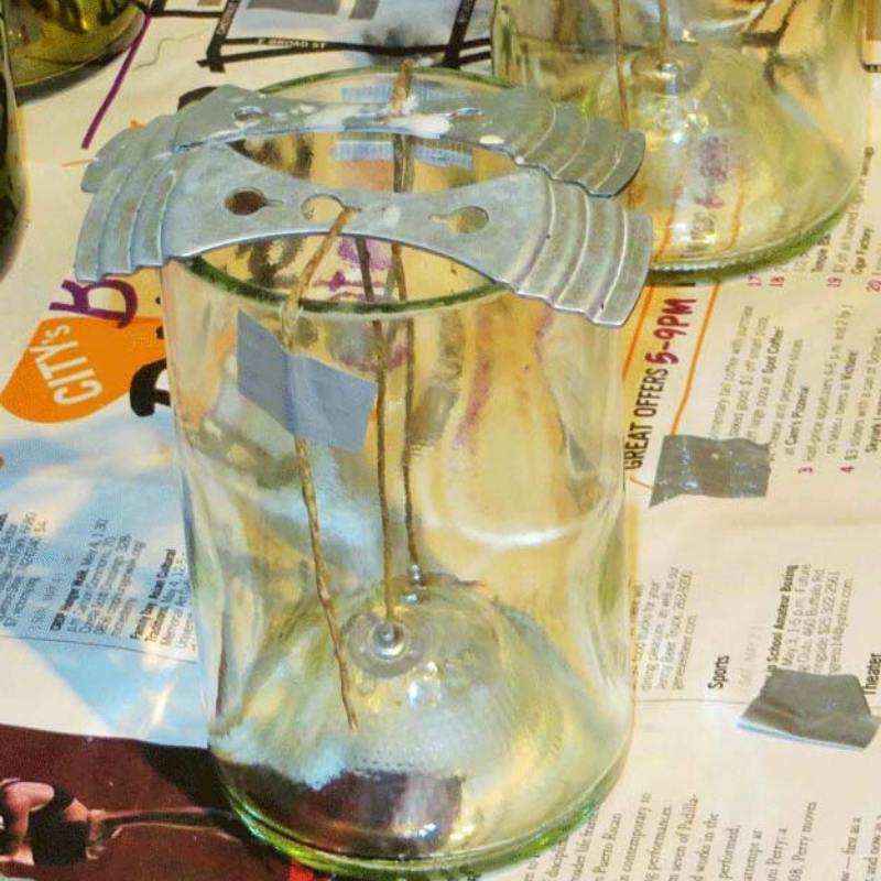 Add the Wicks | diy candle making