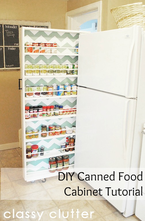 DIY Sliding Cabinet For Canned Food | Creative Canned Food Storage Ideas DIY Sliding Cabinet For Canned Food | Creative Canned Food Storage Ideas