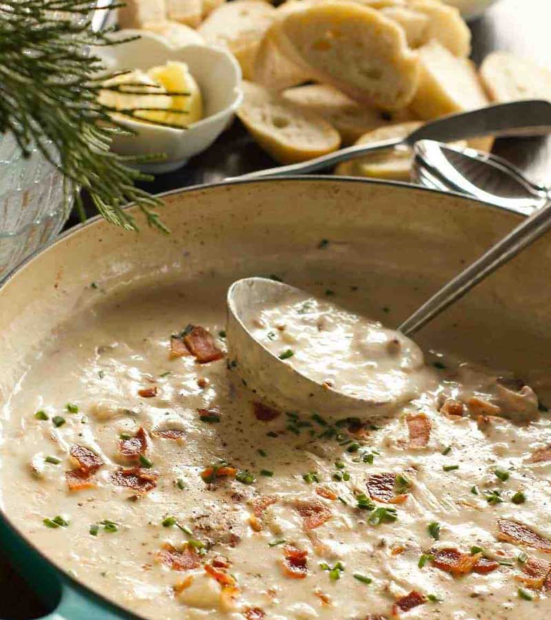 Clam Chowder | hearty soup recipes for winter