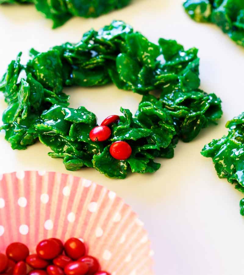 Cornflake Christmas Wreaths christmas cookies recipe