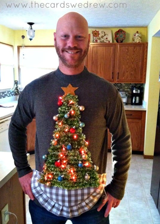 DIY Ugly Christmas Sweater...with Lightbulbs! | DIY Ugly Christmas Sweaters | ugly sweater ideas for christmas parties