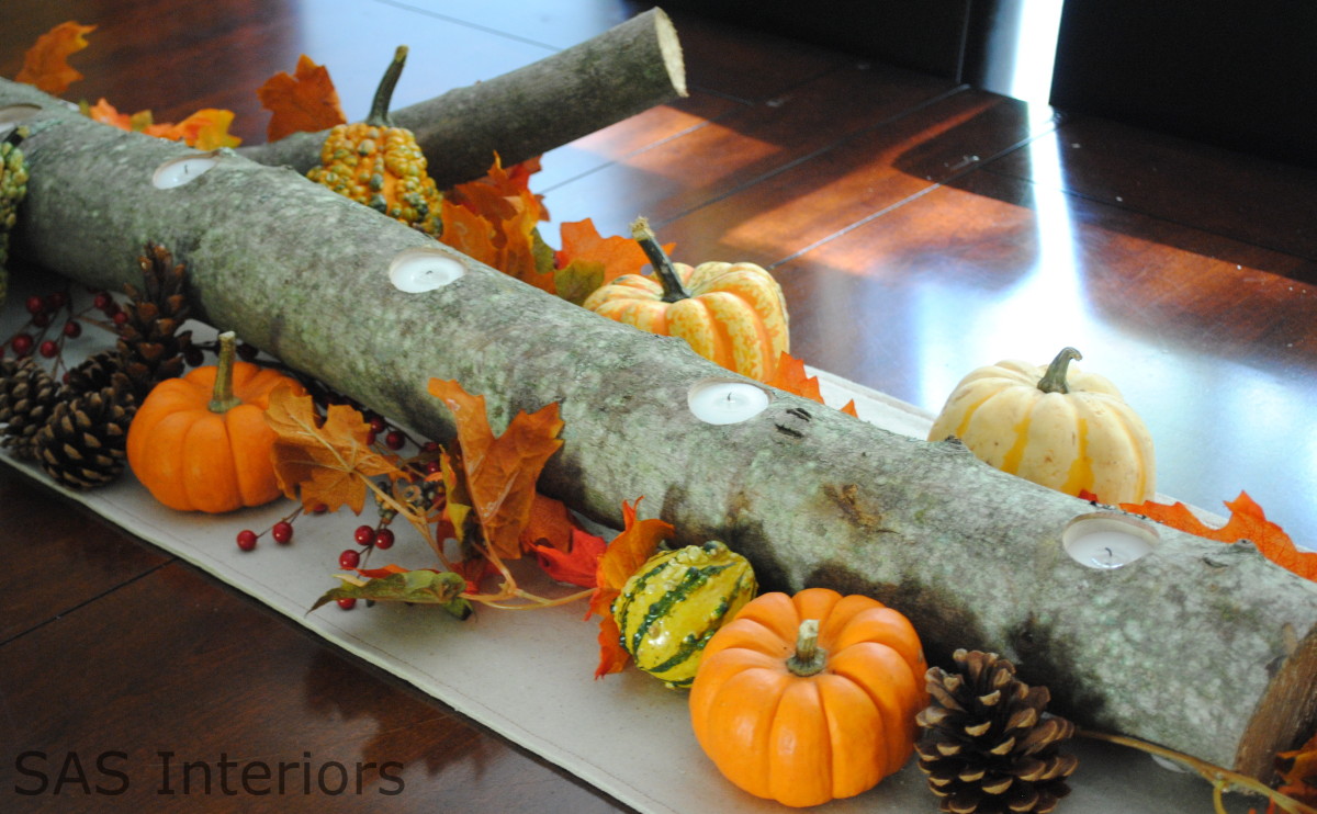 Log Centerpiece | Creative Thanksgiving Decorations You'll Wish You'd Thought Of First