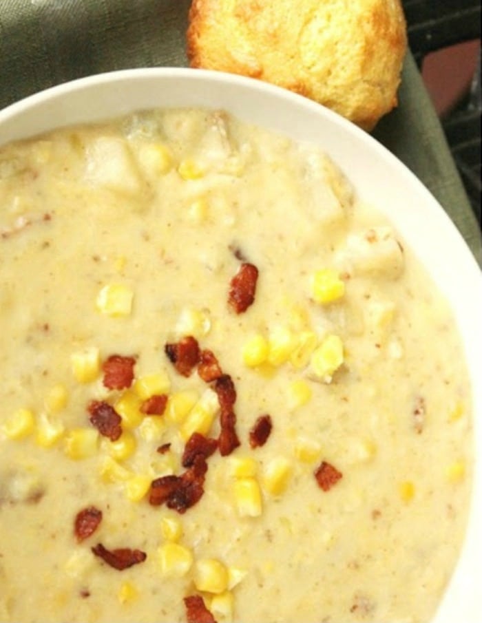 Slow Cooker Corn and Potato Chowder | Mouthwatering Crockpot Recipes To Prepare This Winter | Easy Slow Cooker Recipes