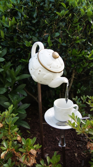 Teapot Garden Feature | A Guide to Upcycled Homesteading Teapot Garden Feature | A Guide to Upcycled Homesteading