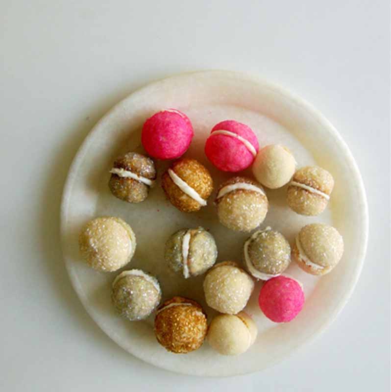 Glittering Sandwich Cookies | holiday cookies