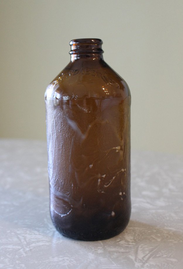 Step 4: Work The Paste Over Label Residue | How To Remove Labels From Bottles With Ease