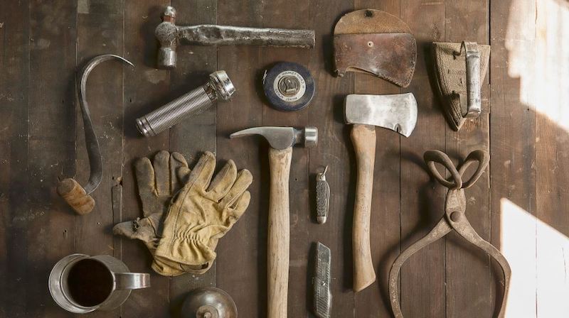 repair tools on wooden floor | Homesteading Activities You Should Do This Spring | spring activities | spring activities for adults
