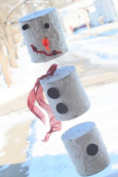 Tin Can Snowman | Breathtakingly Rustic Homemade Christmas Decorations