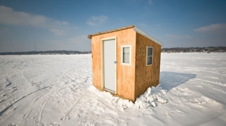 Ice Shanty on Medicine Lake Ice | How To Build An Ice Shanty | Featured