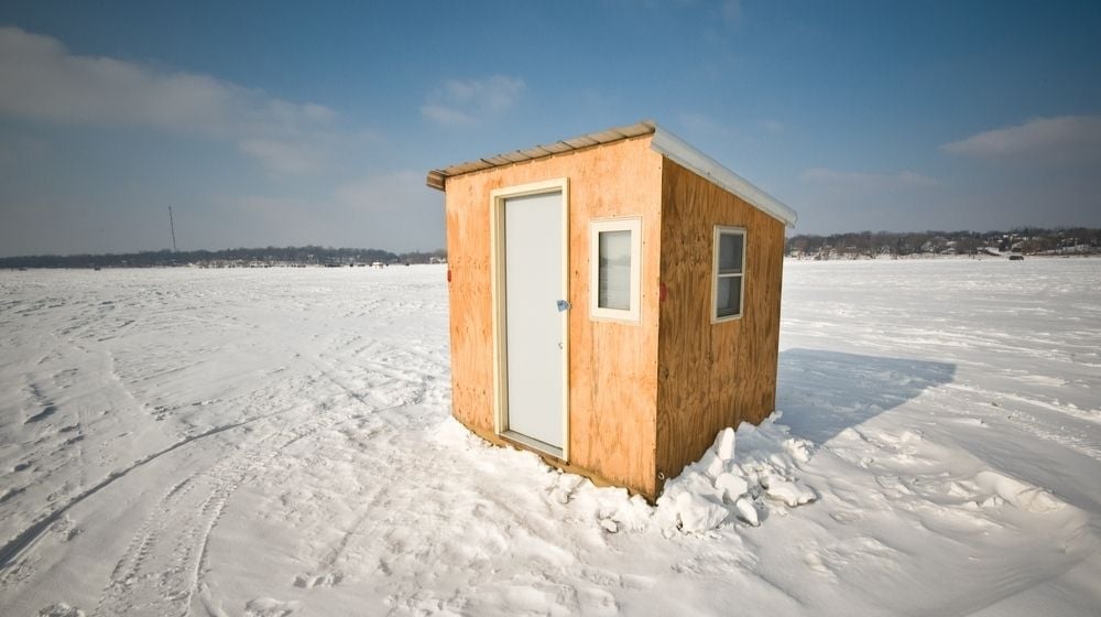 Ice Shanty on Medicine Lake Ice | How To Build An Ice Shanty | Featured