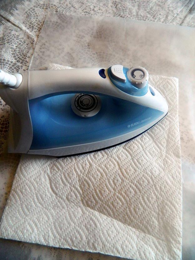 Iron wax paper