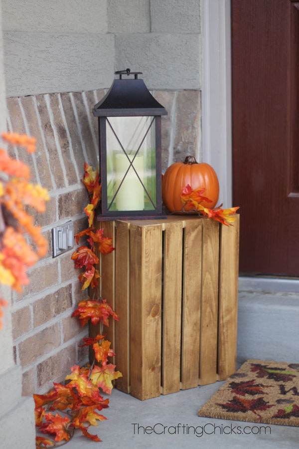 Fall Wooden Crate | Outdoor Fall Decorating Ideas To Kick Off The Holiday Season Fall Wooden Crate | Outdoor Fall Decorating Ideas To Kick Off The Holiday Season