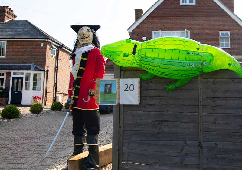 Lockdown Scarecrows Made by Children | jack sparrow
