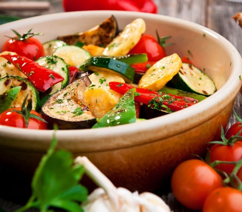 Oven roasted vegetables| Thanksgiving Menu Ideas For Homesteaders