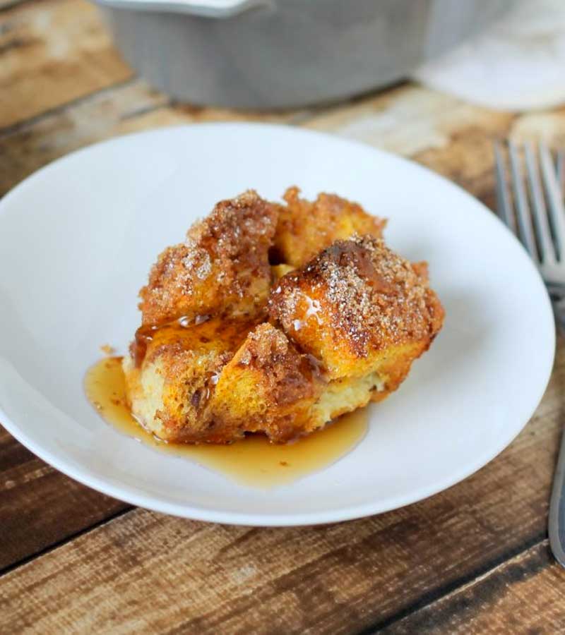 Overnight Pumpkin Pie French Toast | pumpkin bread