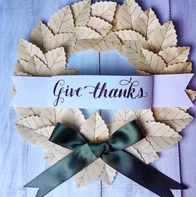 Paper Leaf Fall Wreath | hobby lobby wreaths
