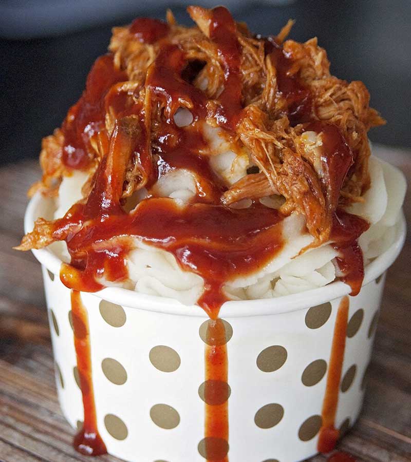 Pulled pork sundae | healthy crockpot recipes