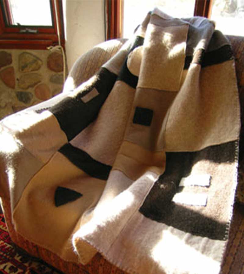 Repurposed Sweater Blanket | thick heavy blankets