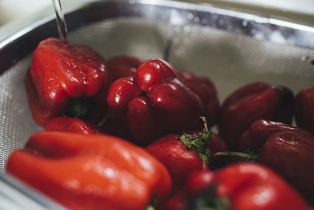 Roasting The Red Peppers Step 1 | Roasted Red Pepper Garlic Chutney | Homesteading Recipe Roasting The Red Peppers Step 1 | Roasted Red Pepper Garlic Chutney | Homesteading Recipe