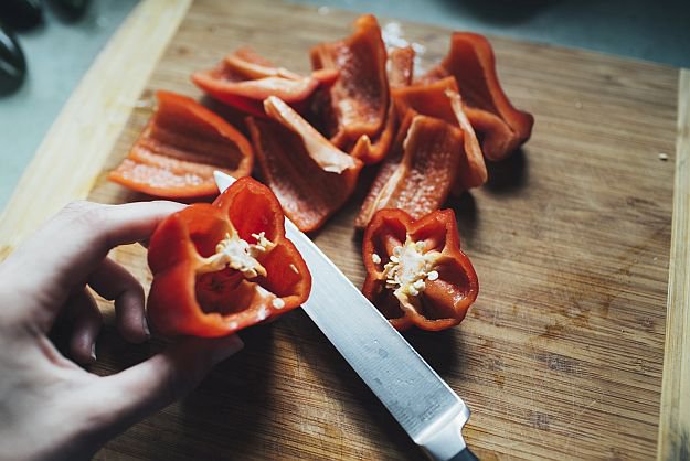 Roasting The Red Peppers Step 2 | Roasted Red Pepper Garlic Chutney | Homesteading Recipe Roasting The Red Peppers Step 2 | Roasted Red Pepper Garlic Chutney | Homesteading Recipe