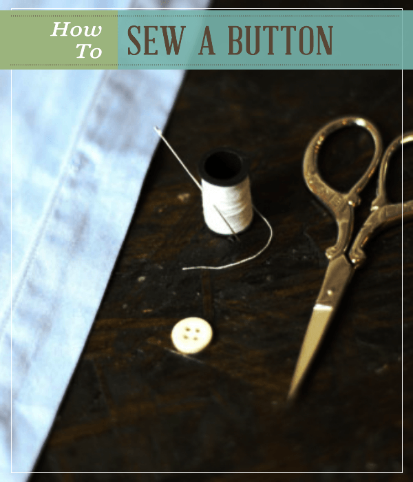 how to sew a button