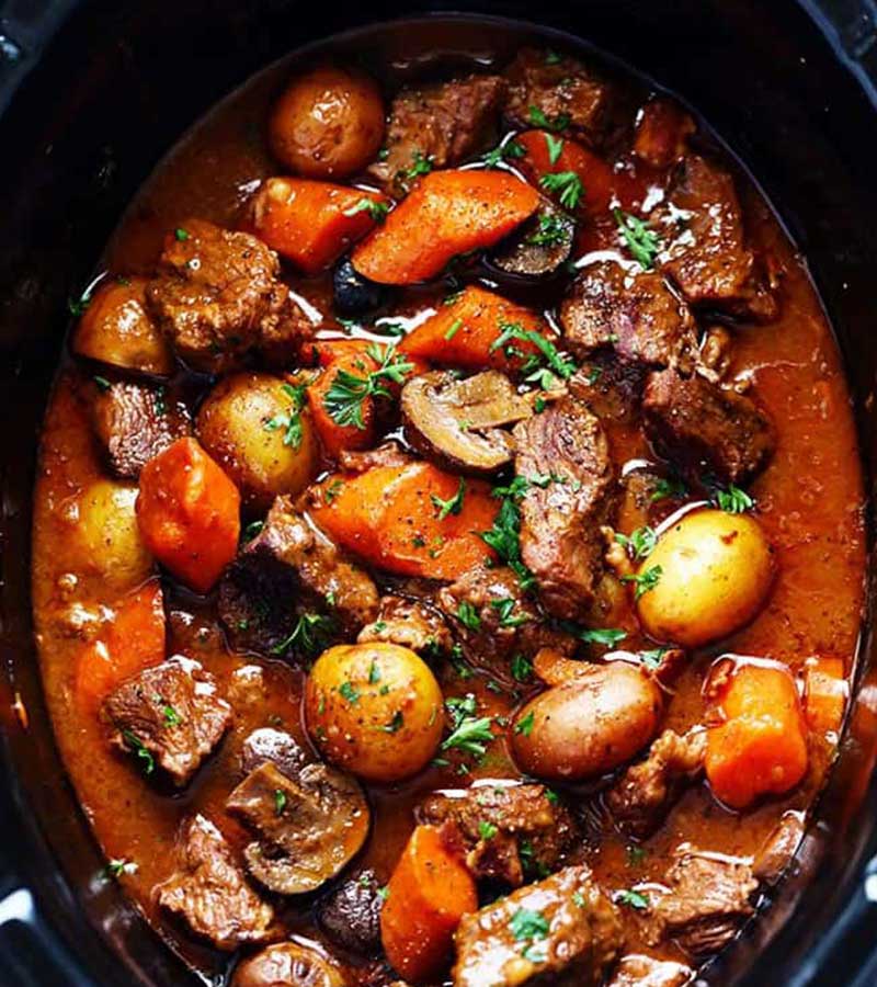 Slow Cooker Beef Bourguignon | best slow cooker recipes