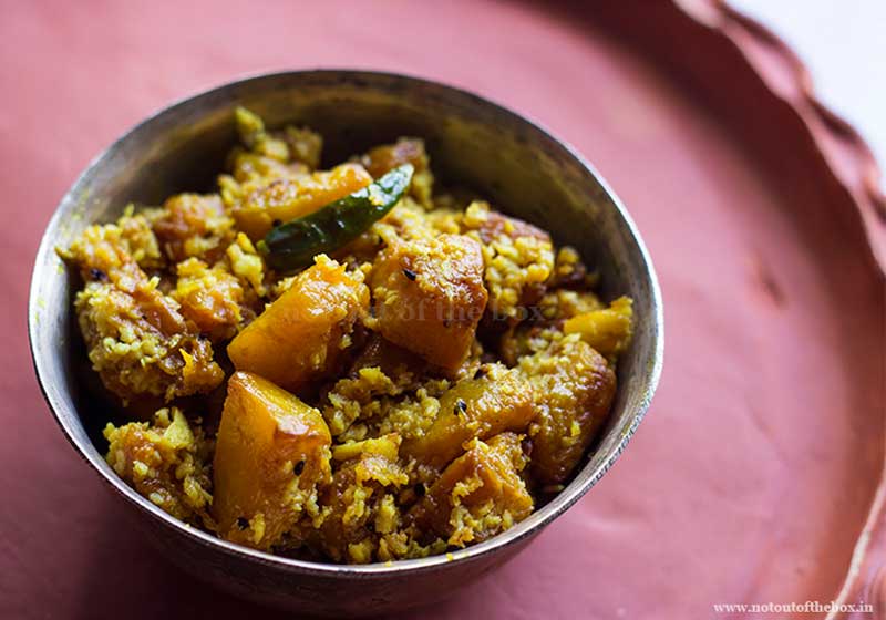 Stir fried Pumpkin with Coconut | pumpkin recipes easy