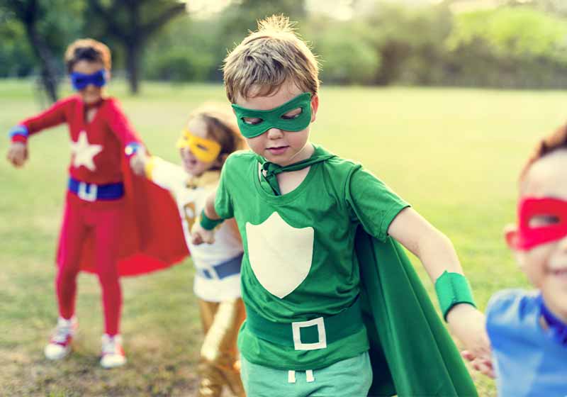 Superheroes Cheerful Kids Expressing Positivity Concept | halloween costume ideas diy
