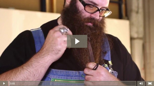 VIDEO How to Make a Railroad Spike Knife - Marking Your Handle