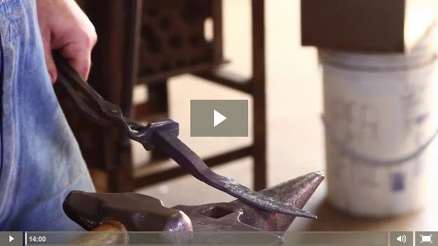VIDEO How to Make a Railroad Spike Knife - Tapering Your Handle